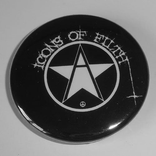 Icons of Filth - White Logo (Badge)