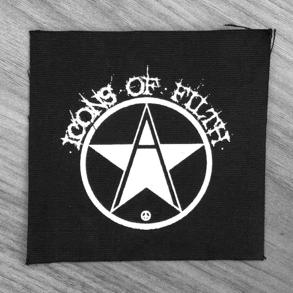 Icons of Filth - White Logo (Printed Patch)
