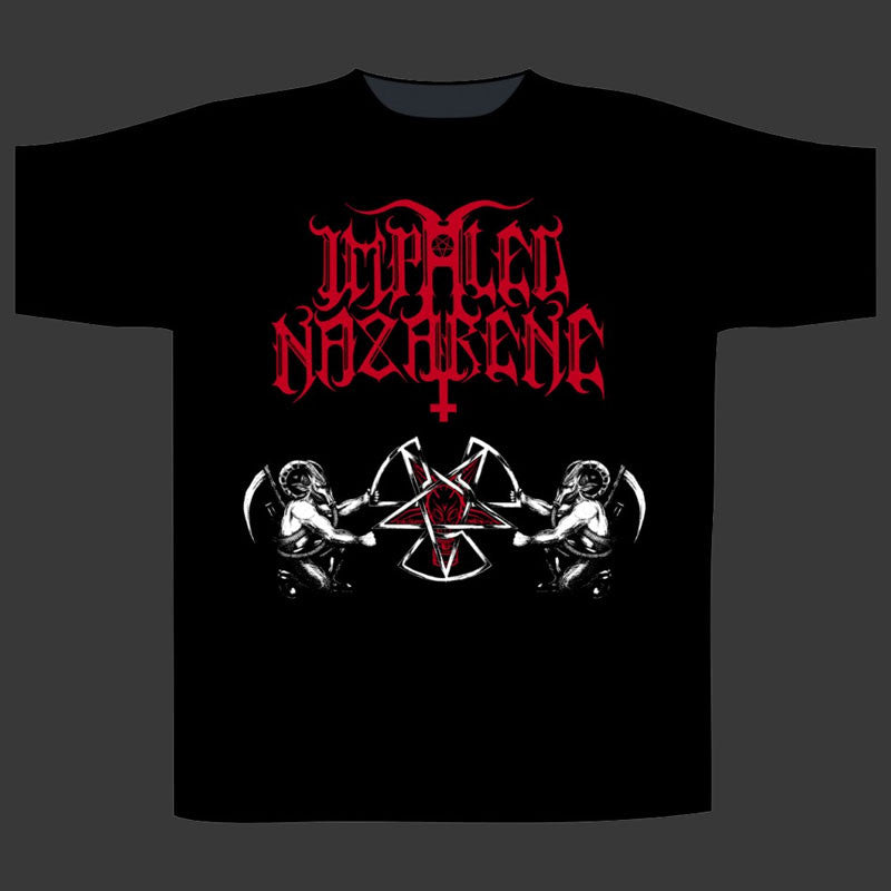 Impaled Nazarene - Red Logo / Nuclear Pentagram (T-Shirt)