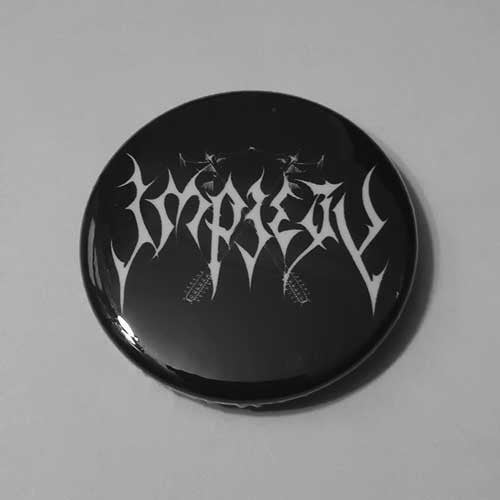 Impiety - White Logo (Badge)