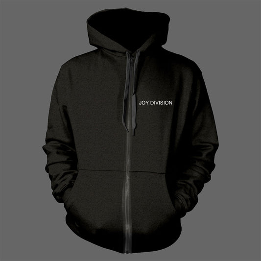 Joy Division - Logo / Unknown Pleasures (Full Zip Hoodie)