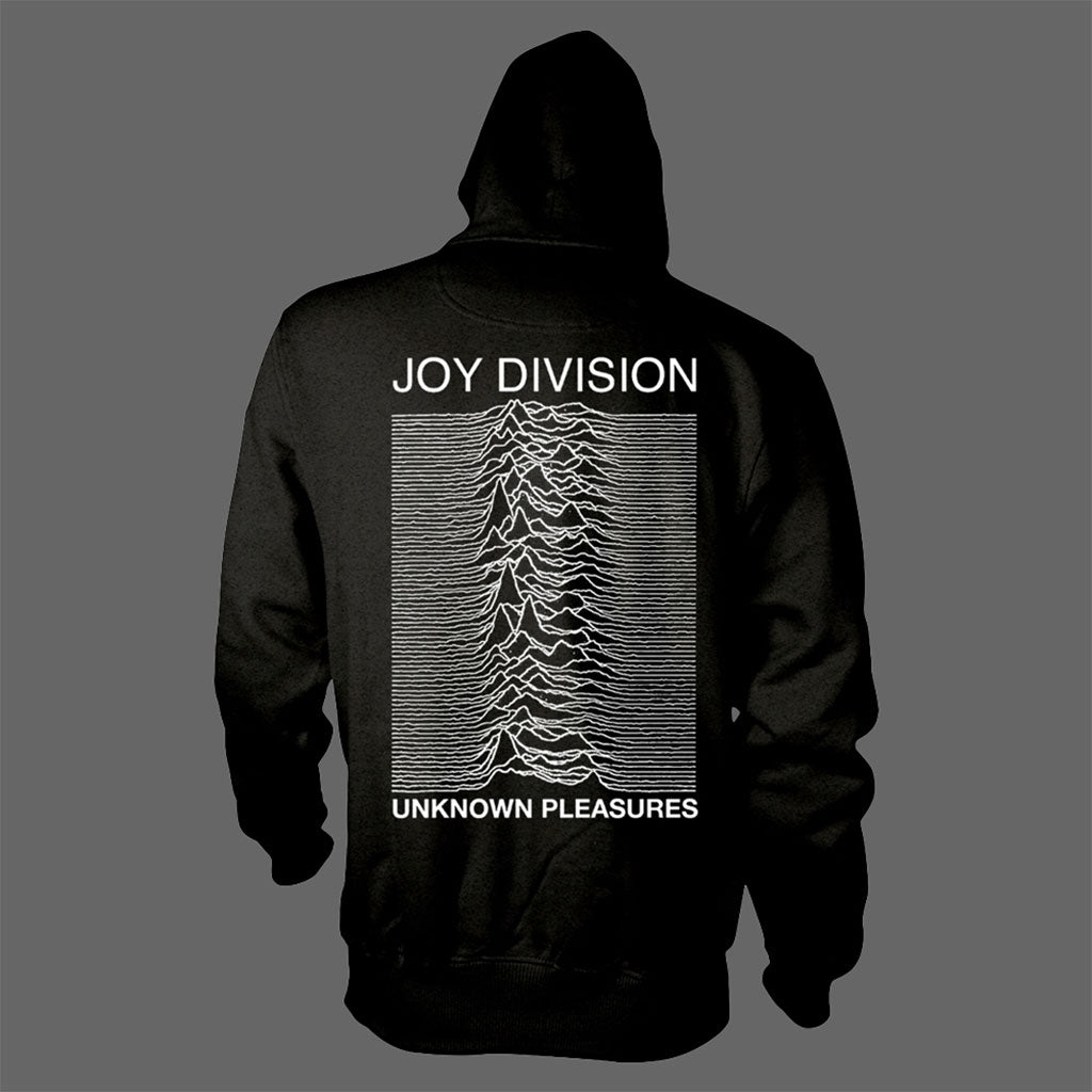 Joy Division - Logo / Unknown Pleasures (Full Zip Hoodie)