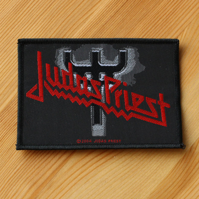 Judas Priest - Logo & Fork (Woven Patch)