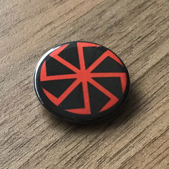 Kolovrat (Clockwise) (Red on Black) (Badge)