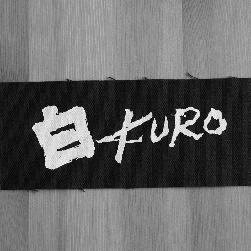 Kuro - White Logo (Strip) (Printed Patch)