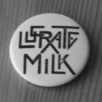 Lucrate Milk - Black Logo (Badge)