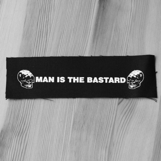 Man Is the Bastard - White Logo (Printed Patch)