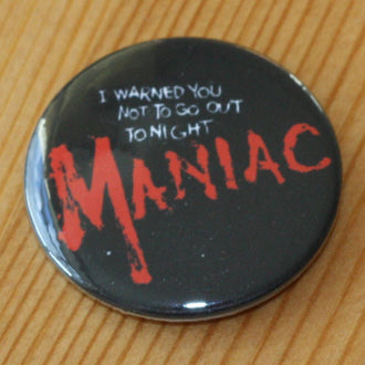 Maniac (1980) (Red Title) (Badge)