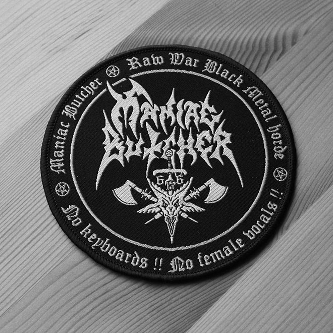 Maniac Butcher - Raw War Black Metal Horde (Woven Patch)