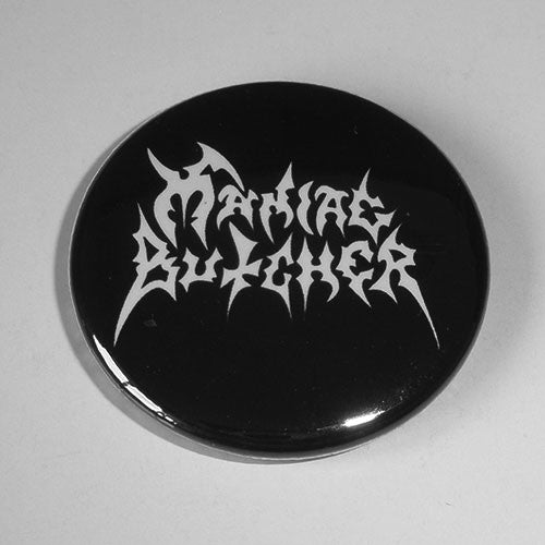 Maniac Butcher - White Logo (Badge)