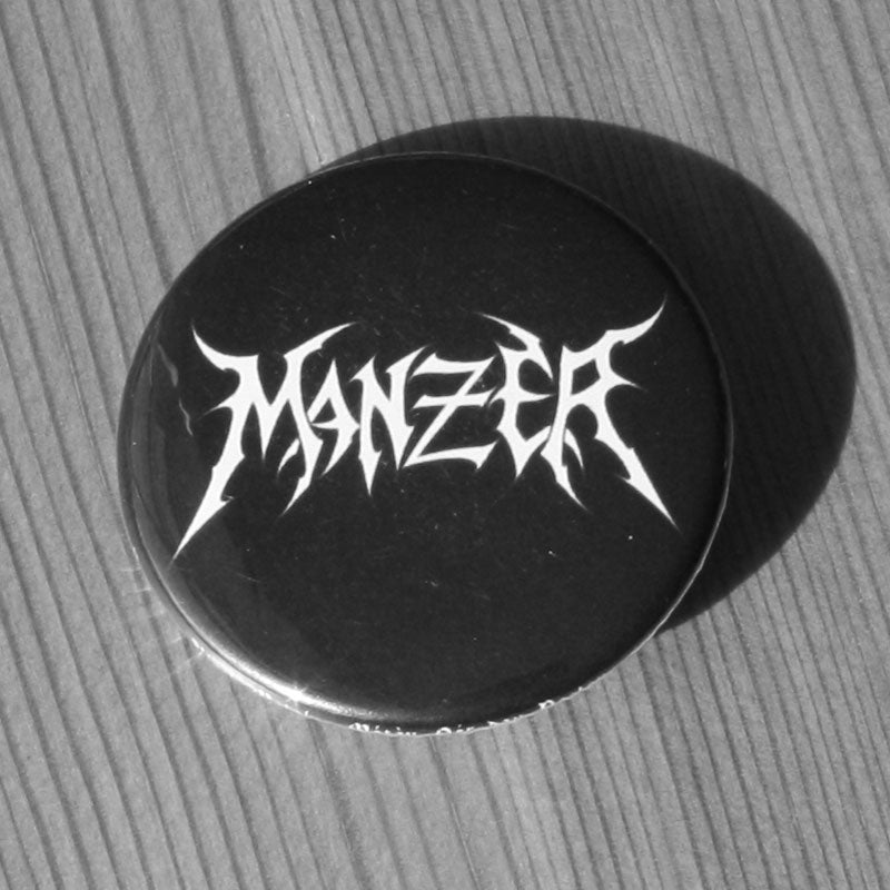 Manzer - White Logo (Badge)