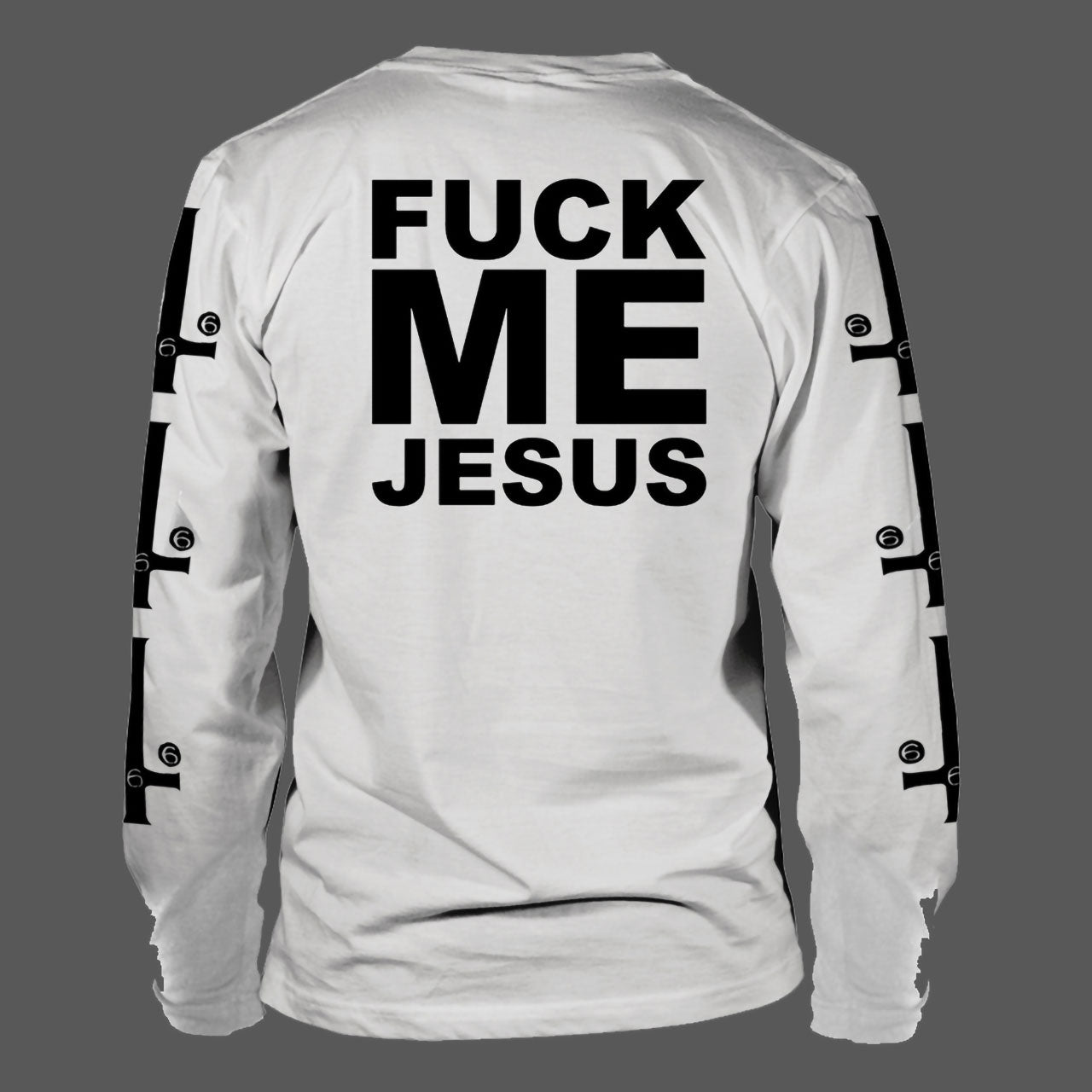 Marduk - Fuck Me Jesus (White) (Long Sleeve T-Shirt)