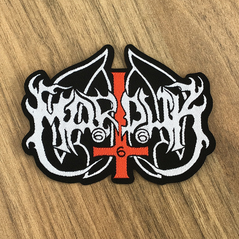 Slipknot Woven Patch – Cut Out Logo Mit Blauer Umrandung – Offiziell Lizenziert, Aus Polyester Zum Aufbügeln/Aufnähen