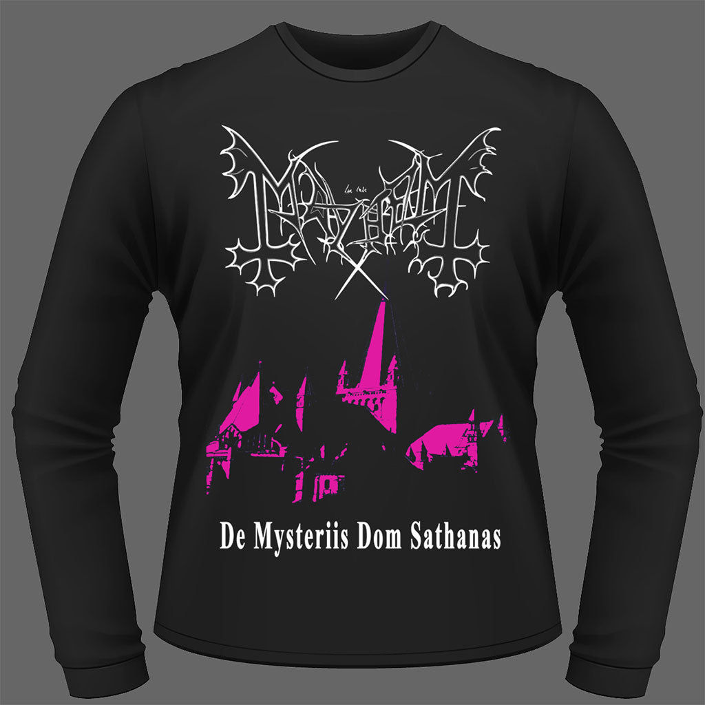 Mayhem - De Mysteriis Dom Sathanas (Pink) (Long Sleeve T-Shirt)
