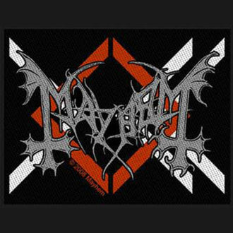 Mayhem - Silver Logo / Ordo Ad Chao (Woven Patch)
