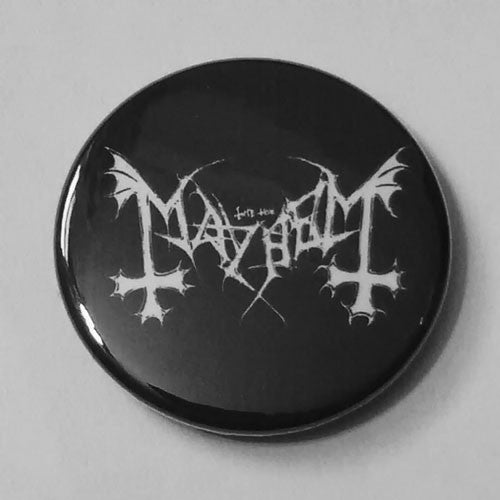 Mayhem - White Logo (Badge)