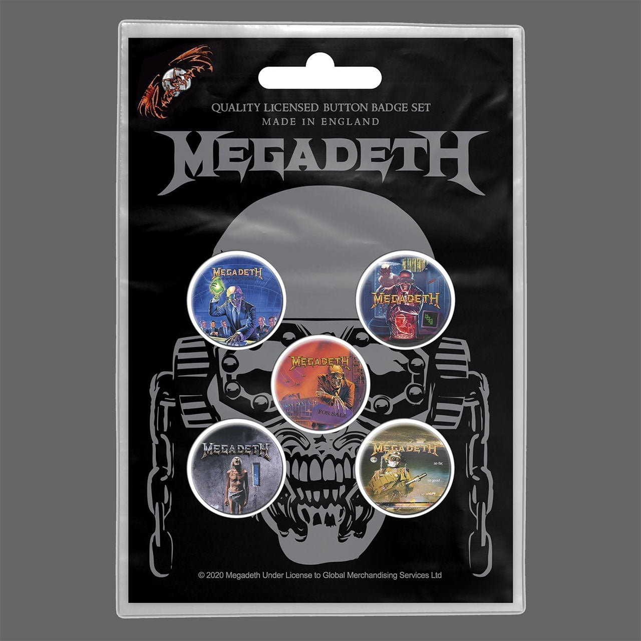 Megadeth - Vic Rattlehead (Badge Pack)
