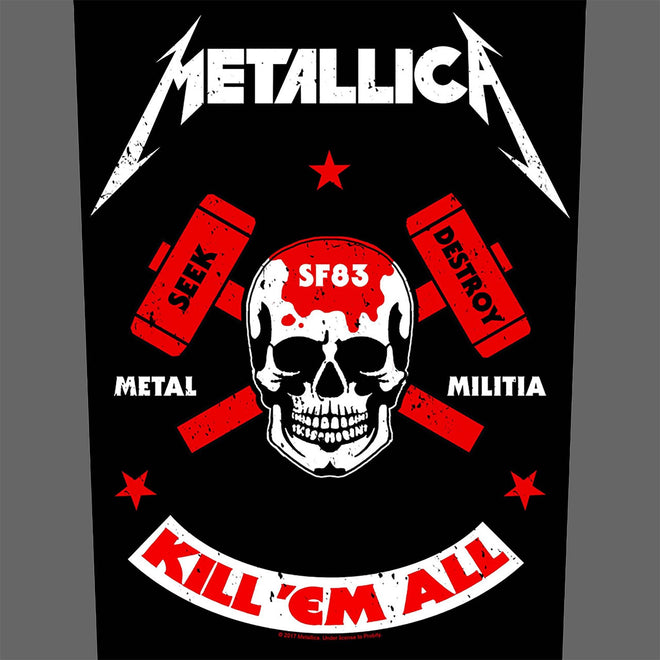 Metallica - Metal Militia / SF83 / Kill 'em All (Backpatch)