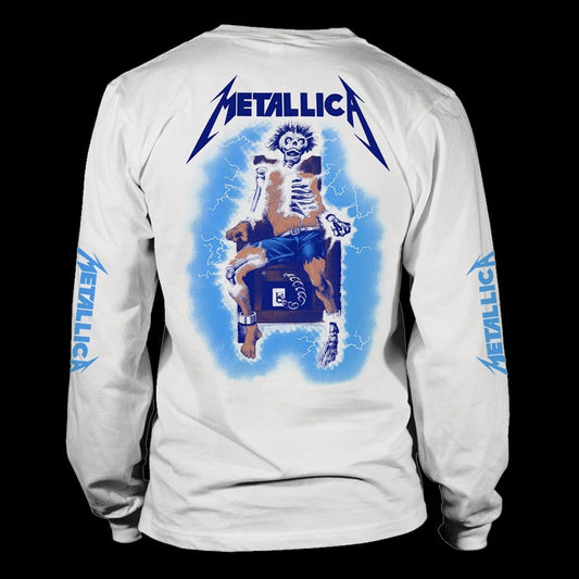 Metallica - Ride the Lightning (White) (Long Sleeve T-Shirt)