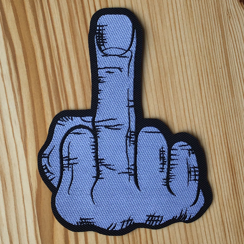 Middle Finger (Cutout) (Woven Patch)