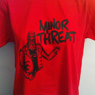Minor Threat - Bottlehead (Black on Red) (T-Shirt)