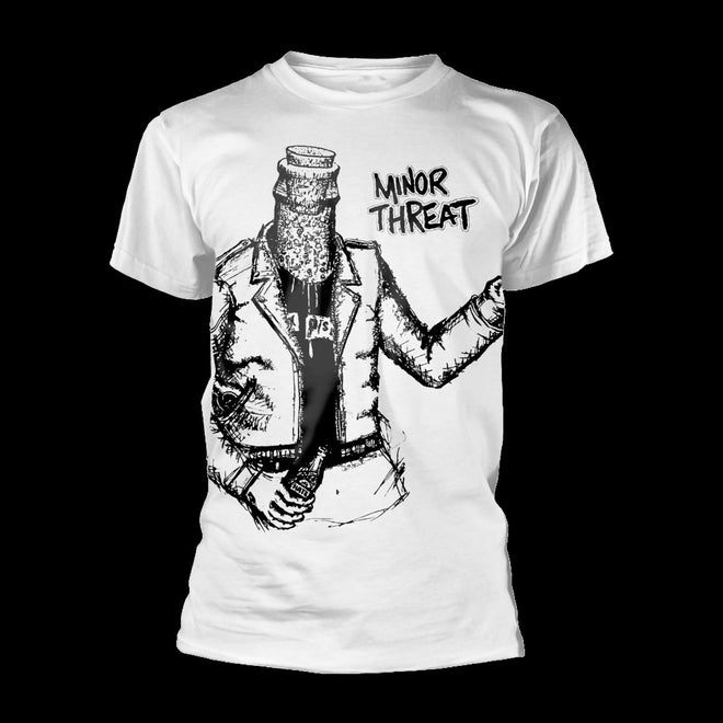 Minor Threat - Bottlehead (White) (T-Shirt)