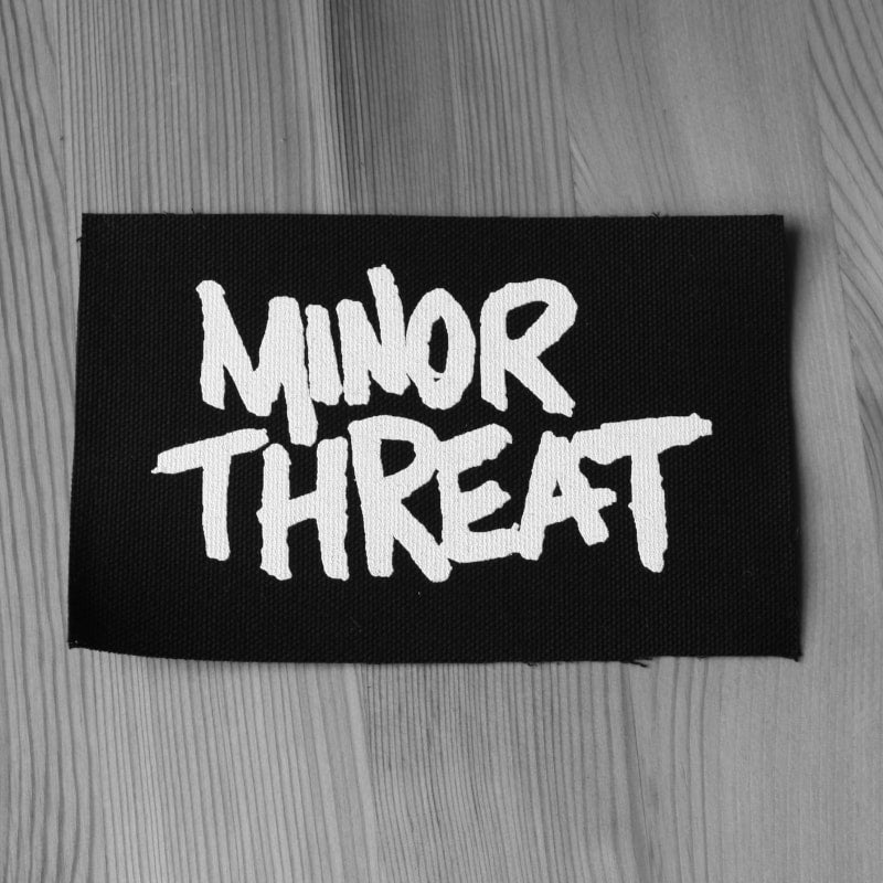 Minor Threat - White Logo (Printed Patch)
