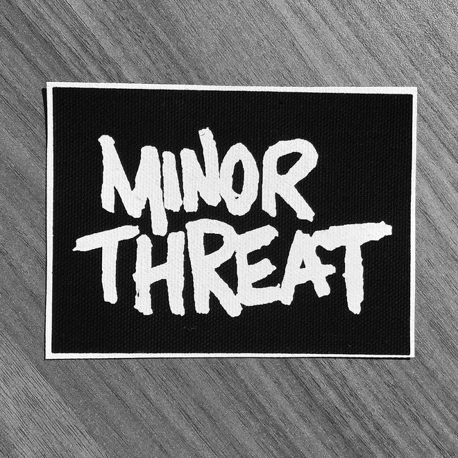 Minor Threat - White Logo (Printed Patch)