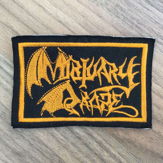 Mortuary Drape - Yellow Logo (Embroidered Patch)