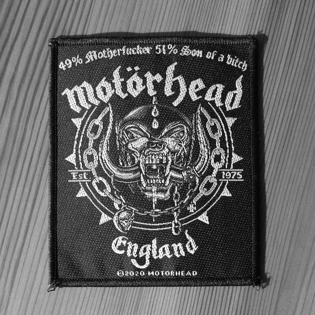 Motorhead - England / Ball & Chain (Woven Patch)
