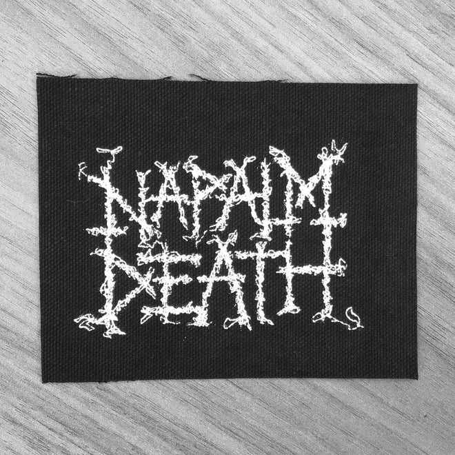 Napalm Death - White Logo (Printed Patch)