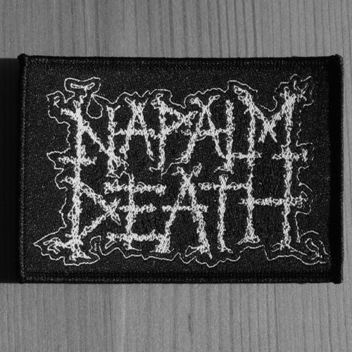 Napalm Death - White Logo (Woven Patch)