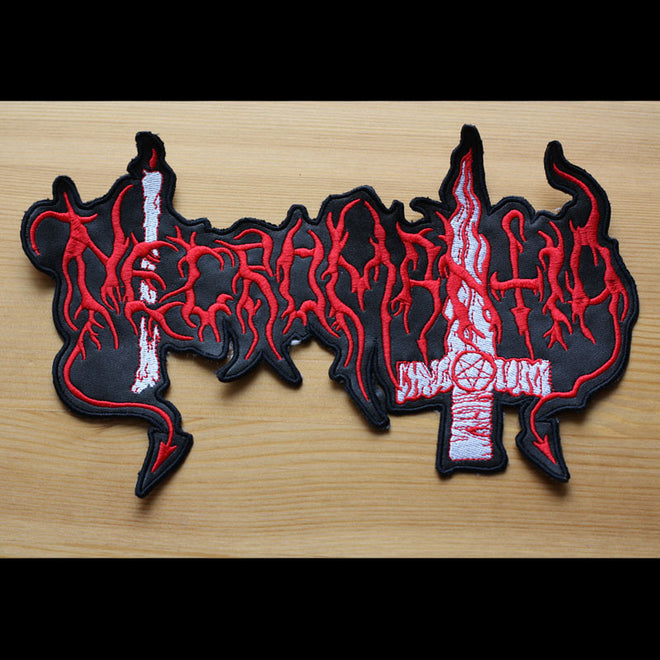 Necromantia - Red Logo (Cutout) (Backpatch)