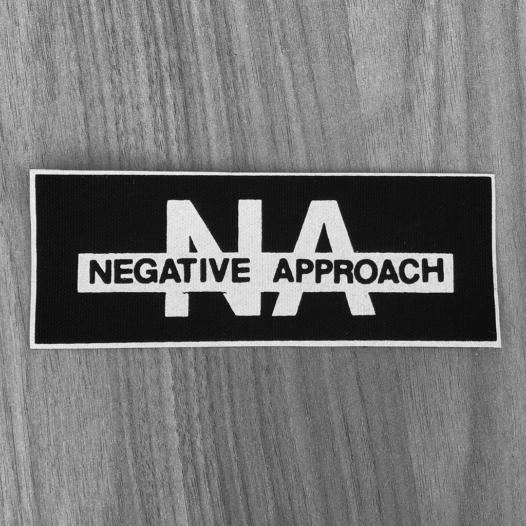 Negative Approach Sticker Negative Approach - White Logo (Printed Patch) | Todestrieb