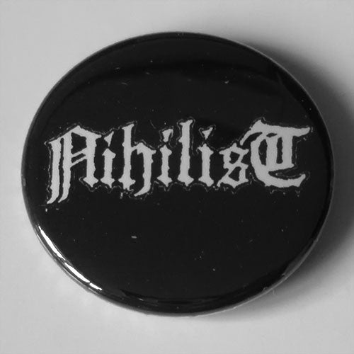 Nihilist - White Logo (Badge)