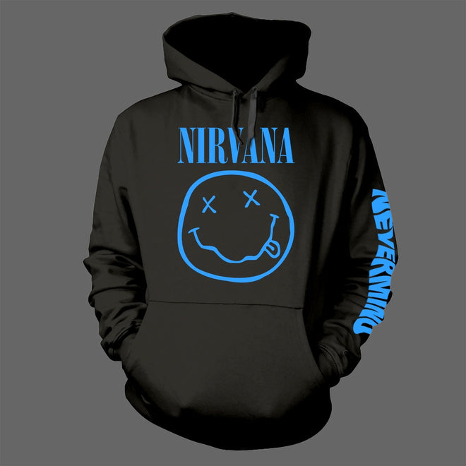 Nirvana - Blue Smiley Face Logo / Nevermind (Hoodie)