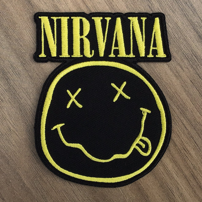 Nirvana - Smiley Face Logo (Cutout) (Embroidered Patch)