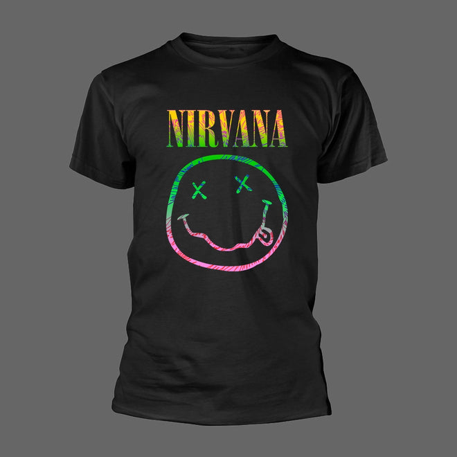 Nirvana - Sorbet Ray Smiley Face Logo (T-Shirt)