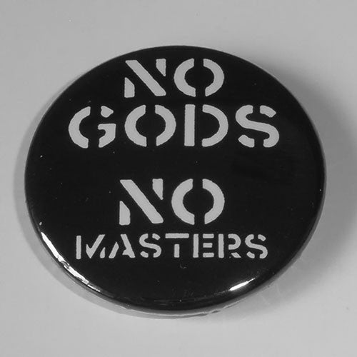 No Gods No Masters (Stencil) (Badge)