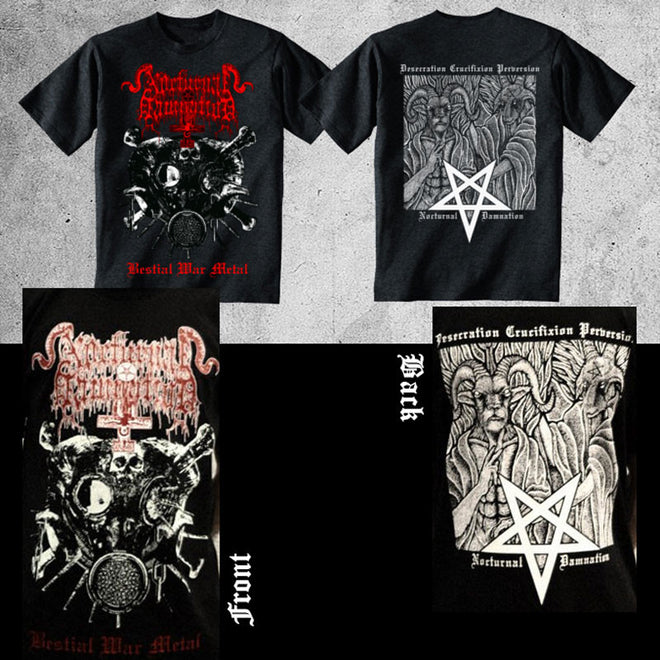 Nocturnal Damnation - Desecration, Crucifixion, Perversion (T-Shirt)