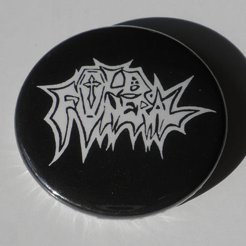 Old Funeral - White Logo (Badge)