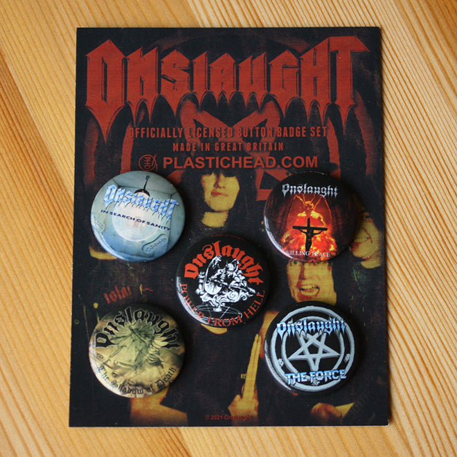 Onslaught - Albums (Badge Pack)