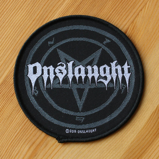 Onslaught - Logo & Pentagram (Woven Patch)