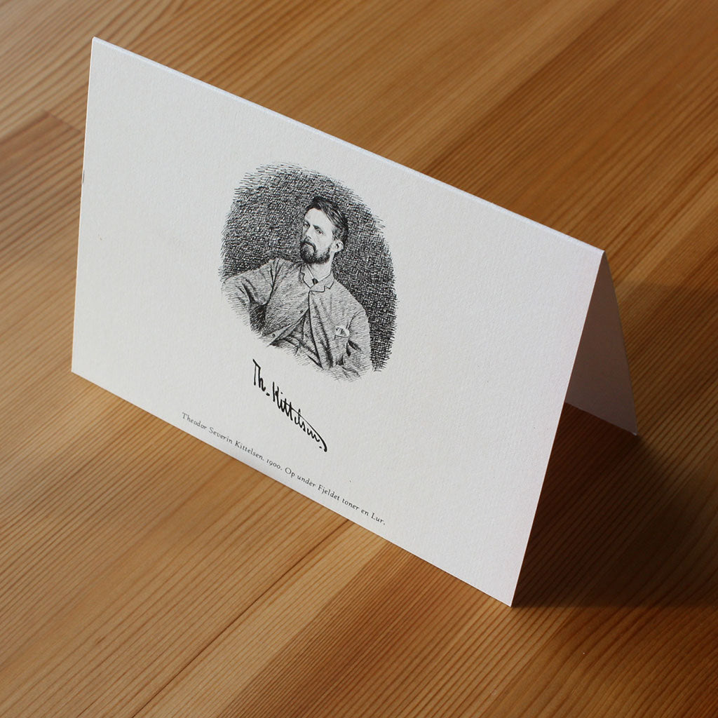 Op under Fjeldet toner en Lur (Greetings Card)