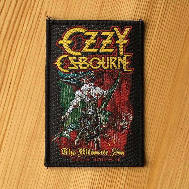 Ozzy Osbourne - The Ultimate Sin (Woven Patch)