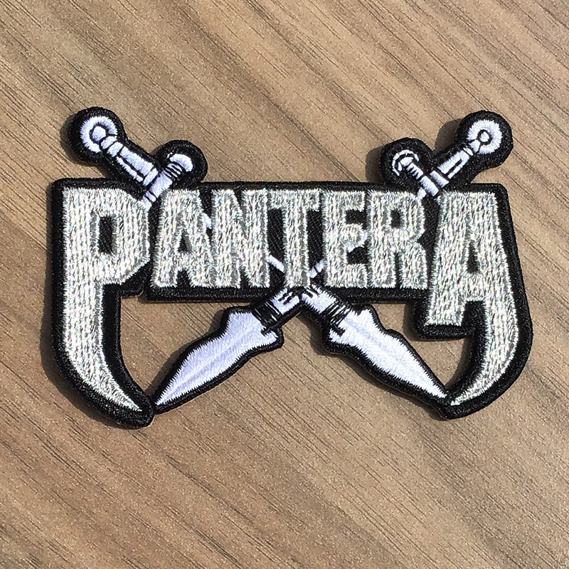 Pantera - Silver Swords (Woven Patch)