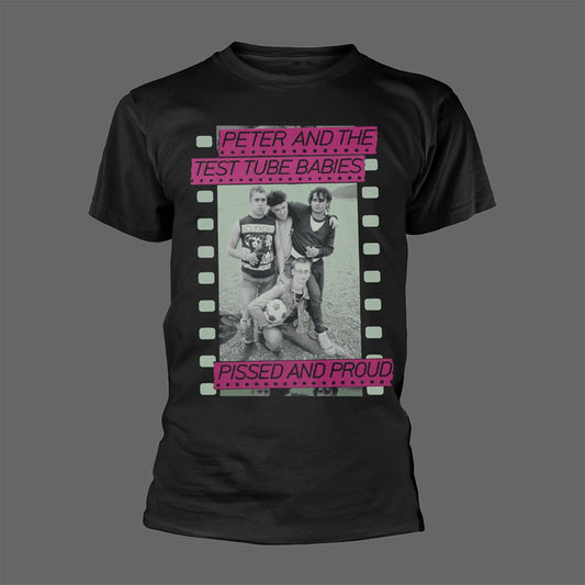 Peter and the Test Tube Babies - Pissed and Proud (Black) (T-Shirt)