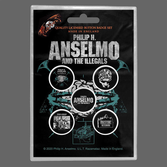 Philip H Anselmo and the Illegals - Brain (Badge Pack)