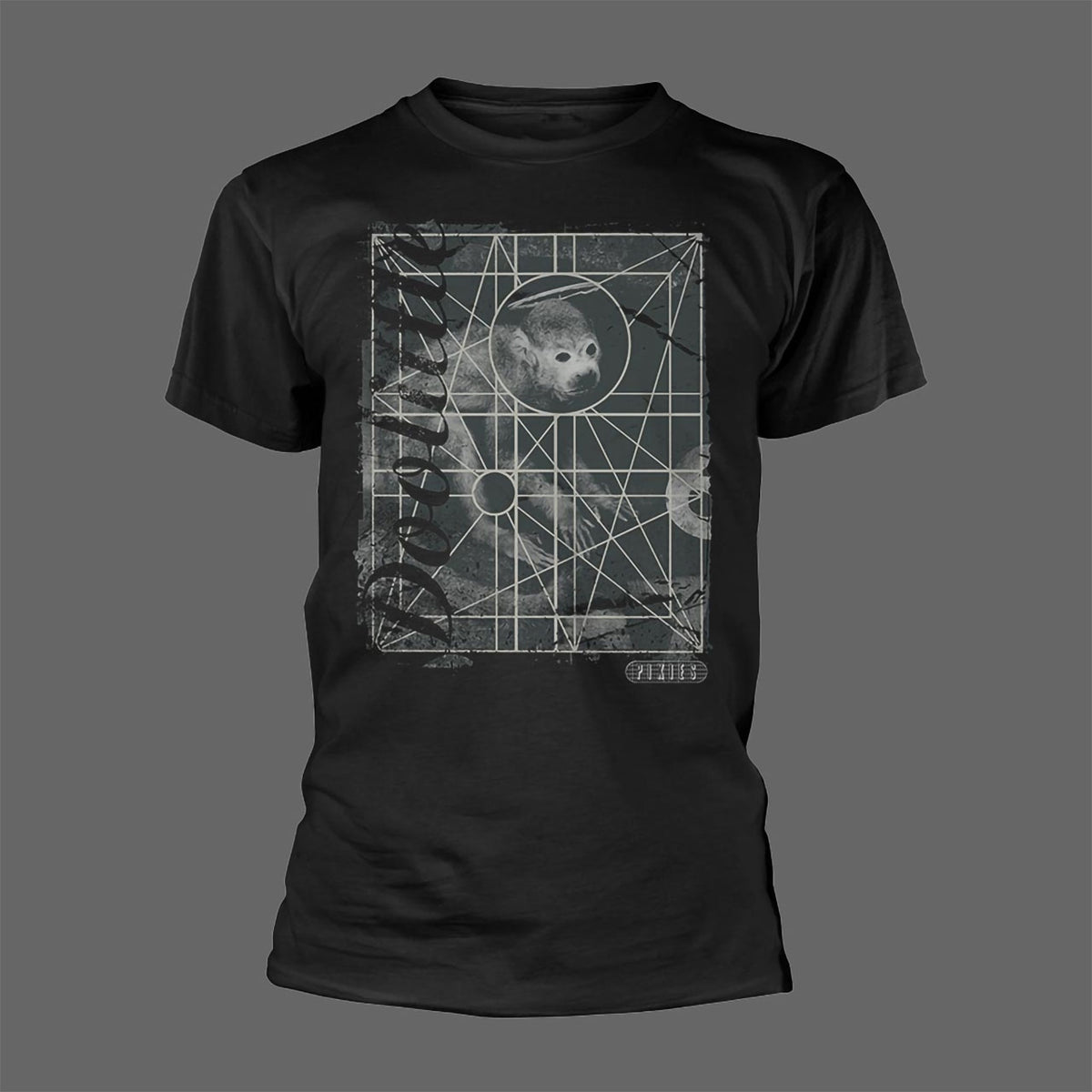 T-shirt Officiel Pixies 'Doolittle' – Gris, Neuf Avec étiquettes