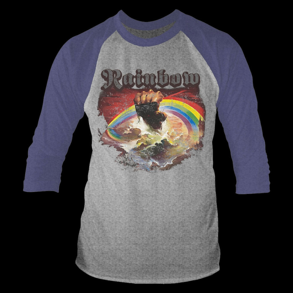 Rainbow - Rising (Distressed) (3/4 Sleeve T-Shirt)